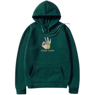 Customized Forest Green Hoodie